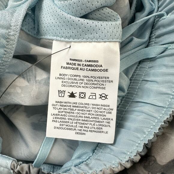 Nike Tempo Dri-Fit Running Shorts Womens Size XS Blue Gray AOP DV9862-010 - Picture 4 of 10